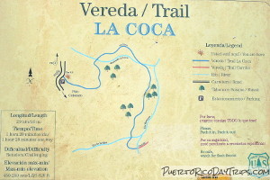 La Coca Trail map
