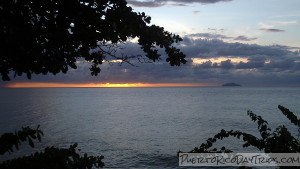 Rincon Sunset and Desecheo Island