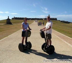 On our Segways in front of El Morro