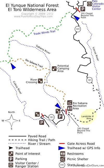 Rio Sabana Trail Map