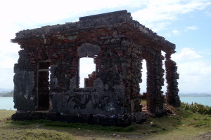 Remains of leper colony on Cabras Island
