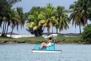 Pedal Boating in Condado Lagoon