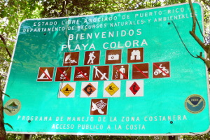 Playa Colora in Fajardo