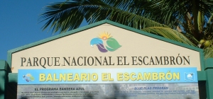Sign at Escambron Beach