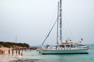 The Fun Cat Anchored at Icacos