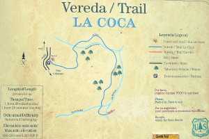 La Coca Trail map