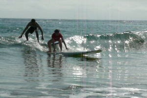 Surfing Lesson at Playa Azul in Luquillo