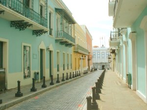 Colorful streets of Old San Juan