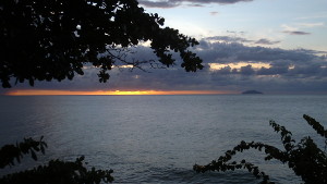 Rincon Sunset and Desecheo Island