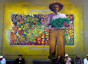 Jibaro mural at the Rio Piedras Market