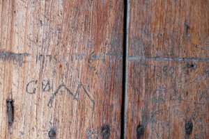 Etchings in the Shutters at Fort San Cristobal