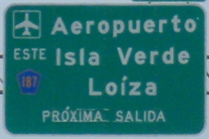 Highway Exit Sign