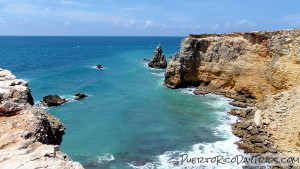 Limestone Cliffs Near Cabo Rojo Los Morillos Lighthouse