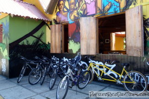 Bikes for rent at COPI in Pinones