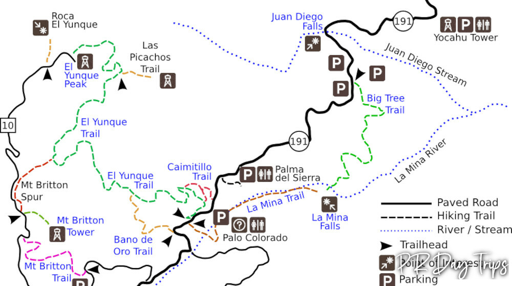 El Yunque Trail Map