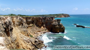 Limestone Cliffs Near Cabo Rojo Los Morillos Lighthouse