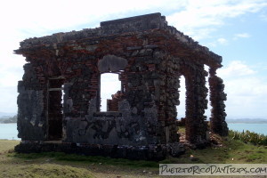 Remains of leper colony on Cabras Island