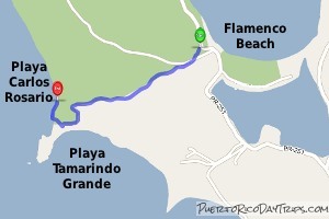 Playa Carlos Rosario Map