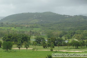 Golf Course with El Yunque in the Background