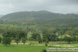 Golf Course with El Yunque in the Background