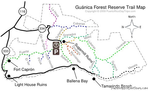 Guanica Forest Map