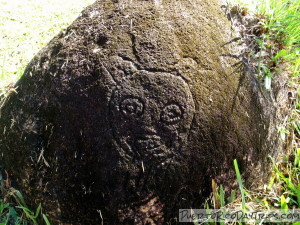 Petroglyph at Cueva del Indio in Las Piedras