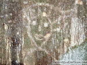 Petroglyph at Cueva del Indio in Las Piedras