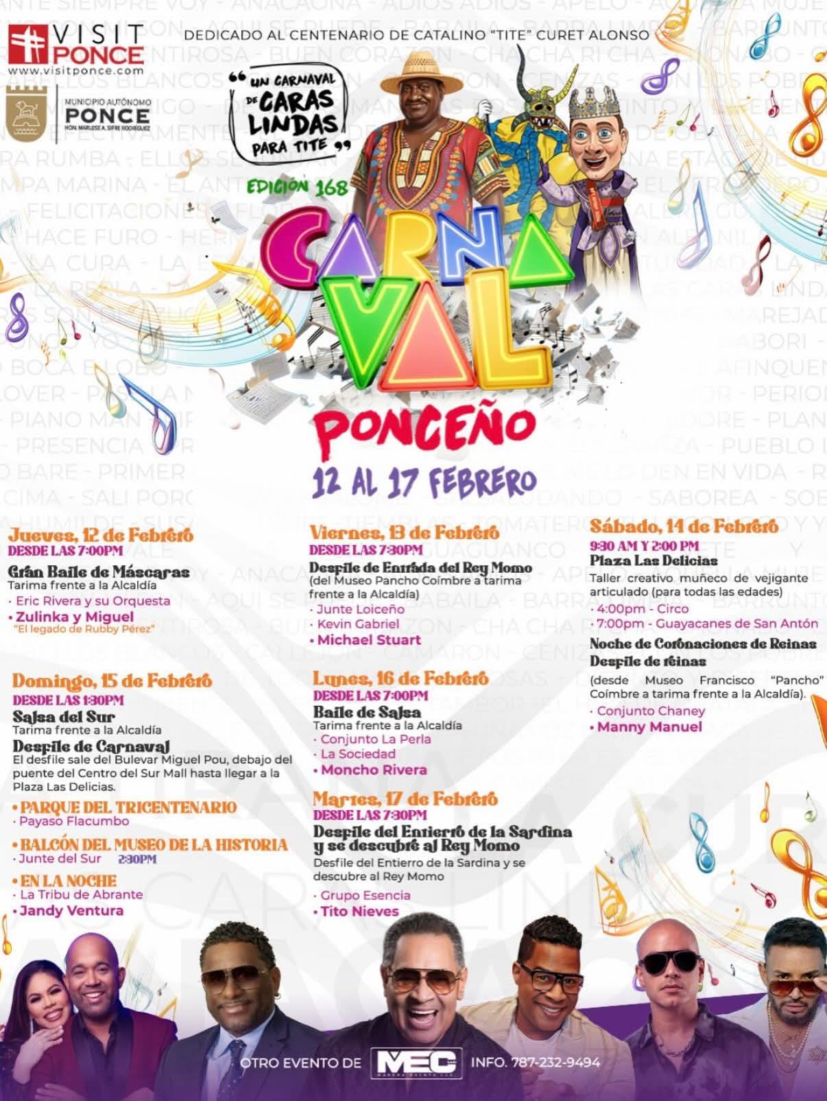 Ponce Carnival Schedule
