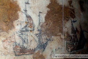 Etchings in the Tunnel at Fort San Cristobal