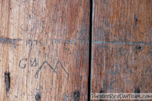 Etchings in the Shutters at Fort San Cristobal